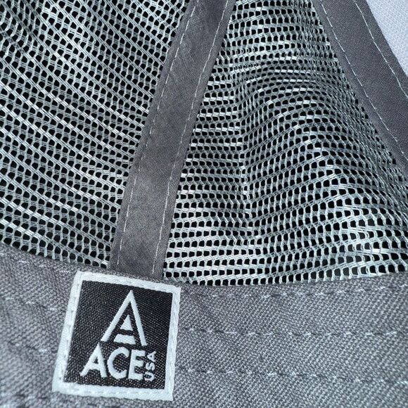 Alaska Moose design ACE USA Gray Mesh Trucker Hat - Picture 5 of 5